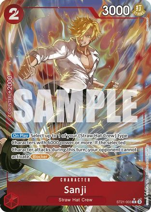 Sanji (Parallel) (ST21-003) - Starter Deck EX: Gear 5 Foil | Grognard Games
