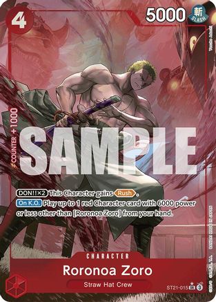 Roronoa Zoro (Parallel) (ST21-015) - Starter Deck EX: Gear 5 Foil | Grognard Games