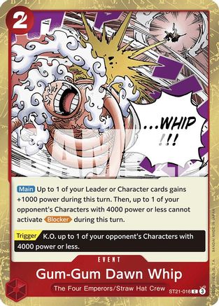 Gum-Gum Dawn Whip (ST21-016) - Starter Deck EX: Gear 5 Foil | Grognard Games