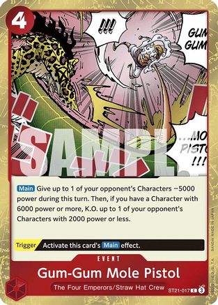 Gum-Gum Mole Pistol (ST21-017) - Starter Deck EX: Gear 5 Foil | Grognard Games
