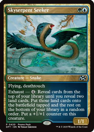 Skyserpent Seeker (PPDFT-420) - Promo Pack: Aetherdrift Foil | Grognard Games