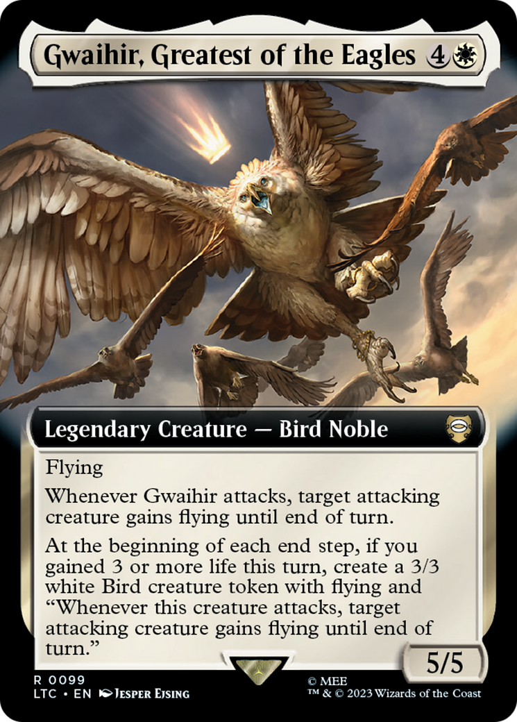 Gwaihir, Greatest of the Eagles (LTC-099) - Tales of Middle-earth Commander: (Extended Art) Foil | Grognard Games