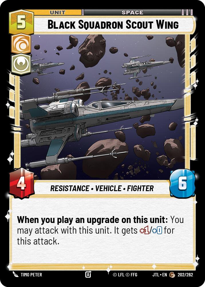 Black Squadron Scout Wing (202/262) (202/257) [Jump to Lightspeed] | Grognard Games