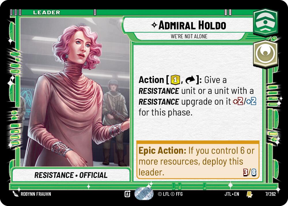 Admiral Holdo - We're Not Alone (007/262) (007/257) [Jump to Lightspeed] | Grognard Games