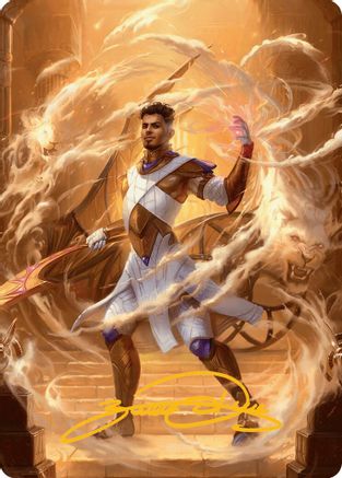 Basri, Tomorrow's Champion Art Card (Gold-Stamped Signature) (AADFT-009) - Art Series: Aetherdrift | Grognard Games