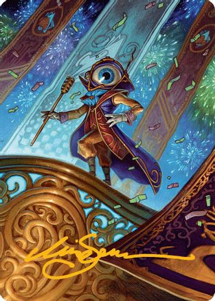 Vnwxt, Verbose Host Art Card (Gold-Stamped Signature) (AADFT-008) - Art Series: Aetherdrift | Grognard Games