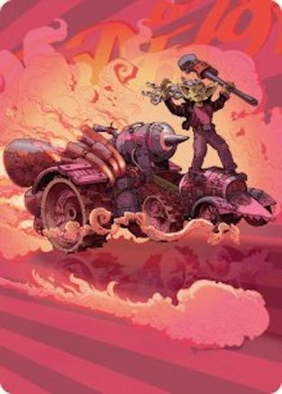 Burner Rocket Art Card (AADFT-041) - Art Series: Aetherdrift | Grognard Games
