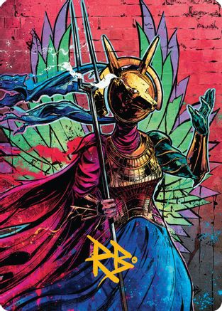 Hazoret, Godseeker Art Card (Gold-Stamped Signature) (AADFT-032) - Art Series: Aetherdrift | Grognard Games