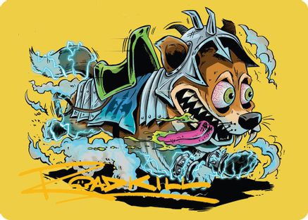 District Mascot Art Card (50/54) (Gold-Stamped Signature) (AADFT-050) - Art Series: Aetherdrift | Grognard Games