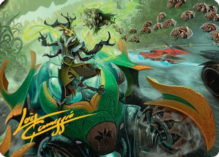 Aatchik, Emerald Radian Art Card (15/54) (Gold-Stamped Signature) (AADFT-015) - Art Series: Aetherdrift | Grognard Games