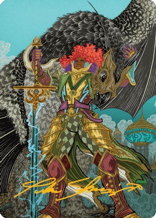 Caradora, Heart of Alacria Art Card (3/54) (Gold-Stamped Signature) (AADFT-003) - Art Series: Aetherdrift | Grognard Games