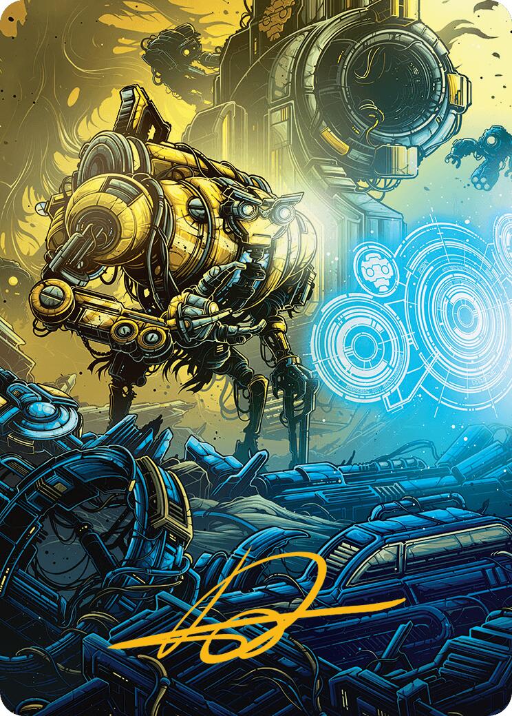 Mendicant Core, Guidelight Art Card (1/54) (Gold-Stamped Signature) [Aetherdrift Art Series] | Grognard Games