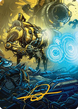 Mendicant Core, Guidelight Art Card (1/54) (Gold-Stamped Signature) (AADFT-001) - Art Series: Aetherdrift | Grognard Games