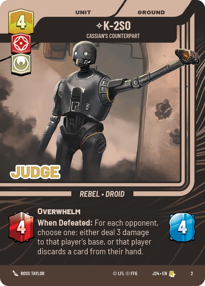 K-2SO - Cassian's Counterpart (2) (2) [Judge Promos] | Grognard Games