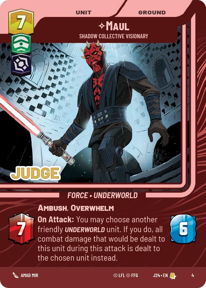 Maul - Shadow Collective Visionary (4) (4) [Judge Promos] | Grognard Games