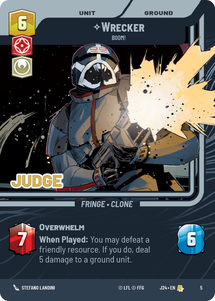 Wrecker - Boom! (5) (5) [Judge Promos] | Grognard Games