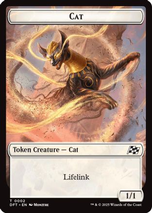 Cat // Thopter (0010) Double-Sided Token (DFT-2 // 10) - Aetherdrift Foil | Grognard Games