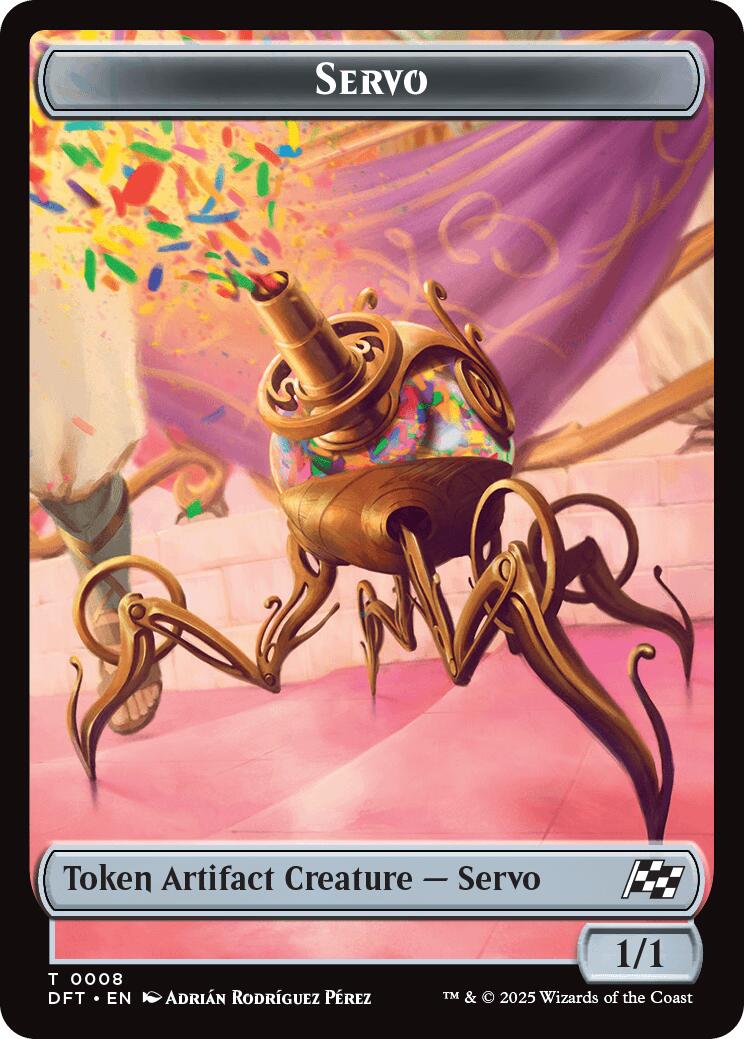 Servo // Thopter (0009) Double-Sided Token [Aetherdrift Tokens] | Grognard Games