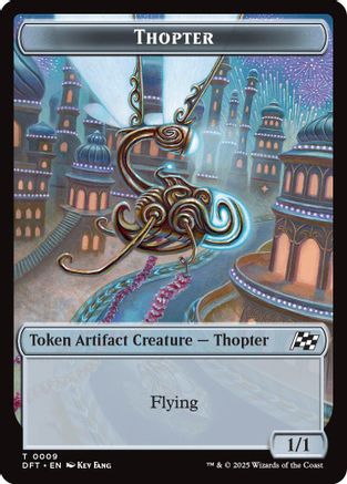 Thopter (0009) // Treasure Double-Sided Token (DFT-9 // 11) - Aetherdrift | Grognard Games