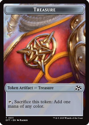 Treasure // Pilot Double-Sided Token (DFT-11 // 1) - Aetherdrift | Grognard Games