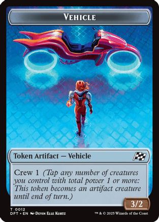 Vehicle // Pilot Double-Sided Token (DFT-12 // 1) - Aetherdrift Foil | Grognard Games