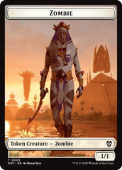 Angel of Sanctions // Zombie (0003) Double-Sided Token [Aetherdrift Tokens] | Grognard Games