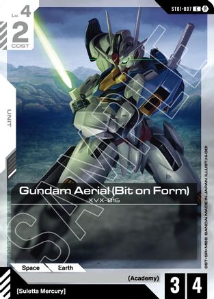 Gundam Aerial (Bit on Form) - Edition Beta (ST01-007)