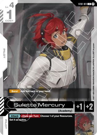 Suletta Mercury - Edition Beta (ST01-011) | Grognard Games