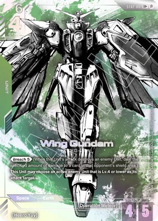 Wing Gundam (LR+) - Edition Beta (ST02-001) Holofoil