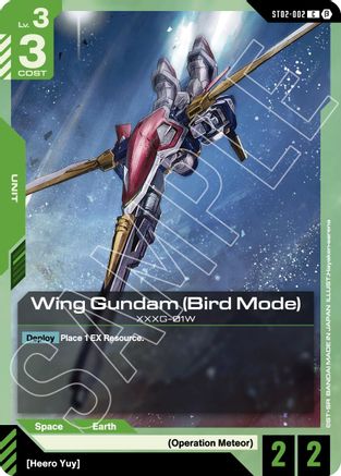 Wing Gundam (Bird Mode) - Edition Beta (ST02-002)
