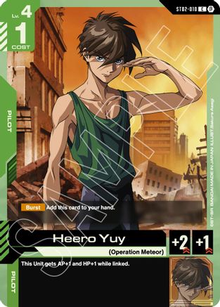 Heero Yuy - Edition Beta (ST02-010) | Grognard Games