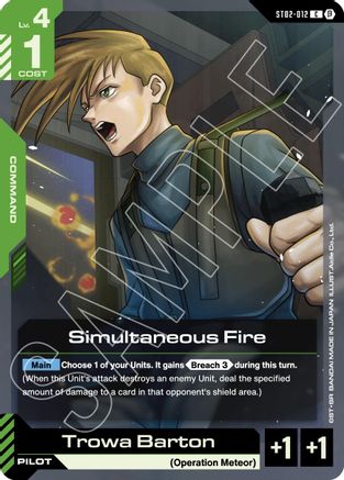 Simultaneous Fire - Edition Beta (ST02-012) | Grognard Games