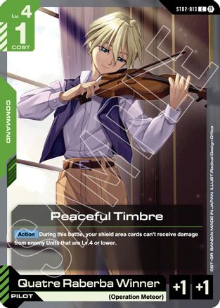 Peaceful Timbre - Edition Beta (ST02-013) | Grognard Games