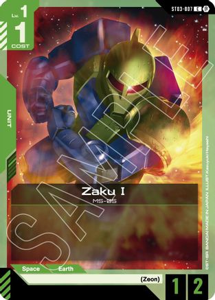 Zaku I - Edition Beta (ST03-007) | Grognard Games