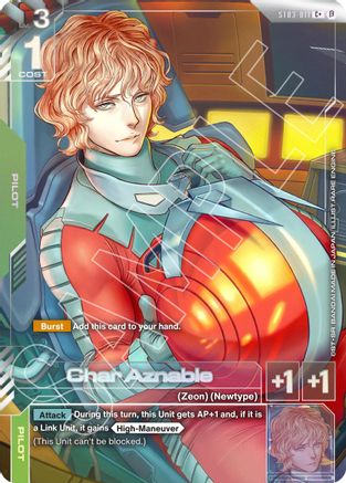 Char Aznable (C+) - Edition Beta (ST03-011) Holofoil