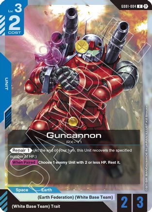 Guncannon - Edition Beta (GD01-004) Holofoil | Grognard Games