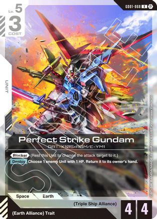 Perfect Strike Gundam - Edition Beta (GD01-068) Holofoil