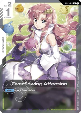 Overflowing Affection - Edition Beta (GD01-118) | Grognard Games