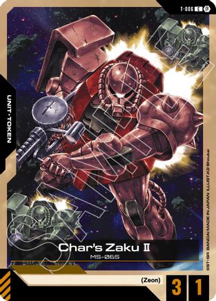 Char's Zaku II (Token) - Edition Beta (T-006)