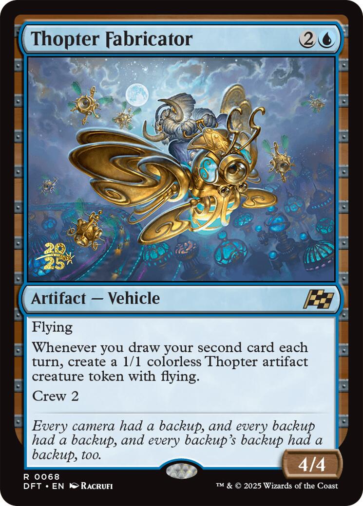 Thopter Fabricator [Aetherdrift Prerelease Promos] | Grognard Games