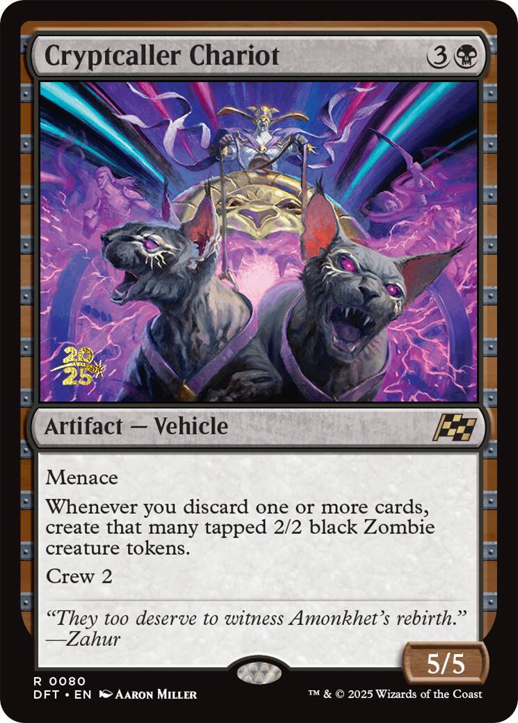 Cryptcaller Chariot [Aetherdrift Prerelease Promos] | Grognard Games