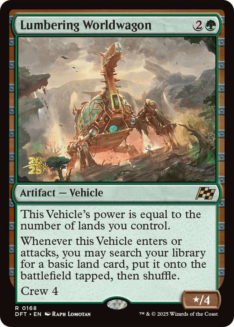 Lumbering Worldwagon [Aetherdrift Prerelease Promos] | Grognard Games