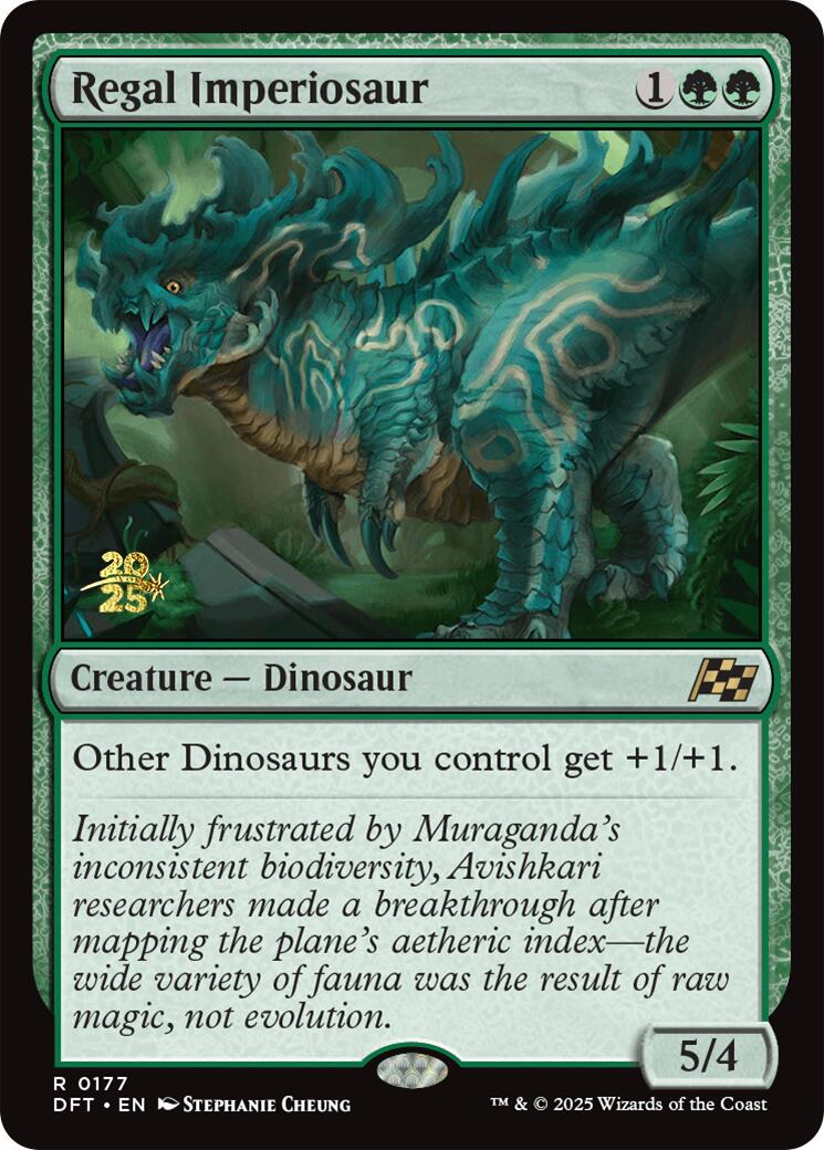 Regal Imperiosaur [Aetherdrift Prerelease Promos] | Grognard Games