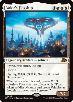 Valor's Flagship (PPDFT-035) - Promo Pack: Aetherdrift Foil | Grognard Games