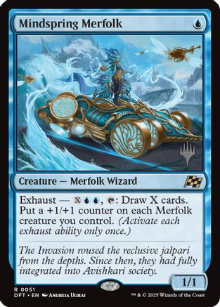 Mindspring Merfolk (PPDFT-051) - Promo Pack: Aetherdrift Foil | Grognard Games