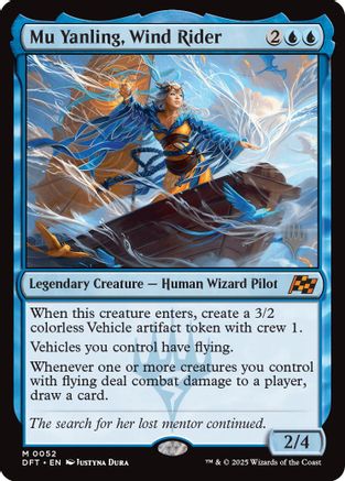 Mu Yanling, Wind Rider (PPDFT-052) - Promo Pack: Aetherdrift | Grognard Games