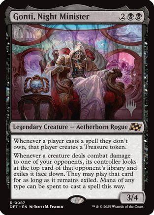 Gonti, Night Minister (PPDFT-087) - Promo Pack: Aetherdrift | Grognard Games
