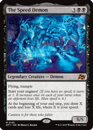 The Speed Demon (PPDFT-105) - Promo Pack: Aetherdrift | Grognard Games