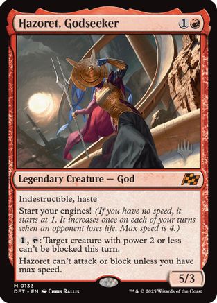 Hazoret, Godseeker (PPDFT-133) - Promo Pack: Aetherdrift | Grognard Games