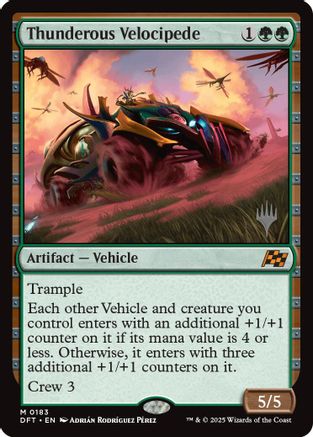 Thunderous Velocipede (PPDFT-183) - Promo Pack: Aetherdrift | Grognard Games